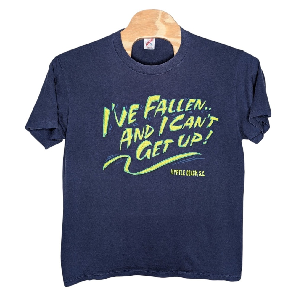 Vintage Myrtle Beach South Carolina‎ T Shirt 2XL I've Fallen And I Can't Get Up